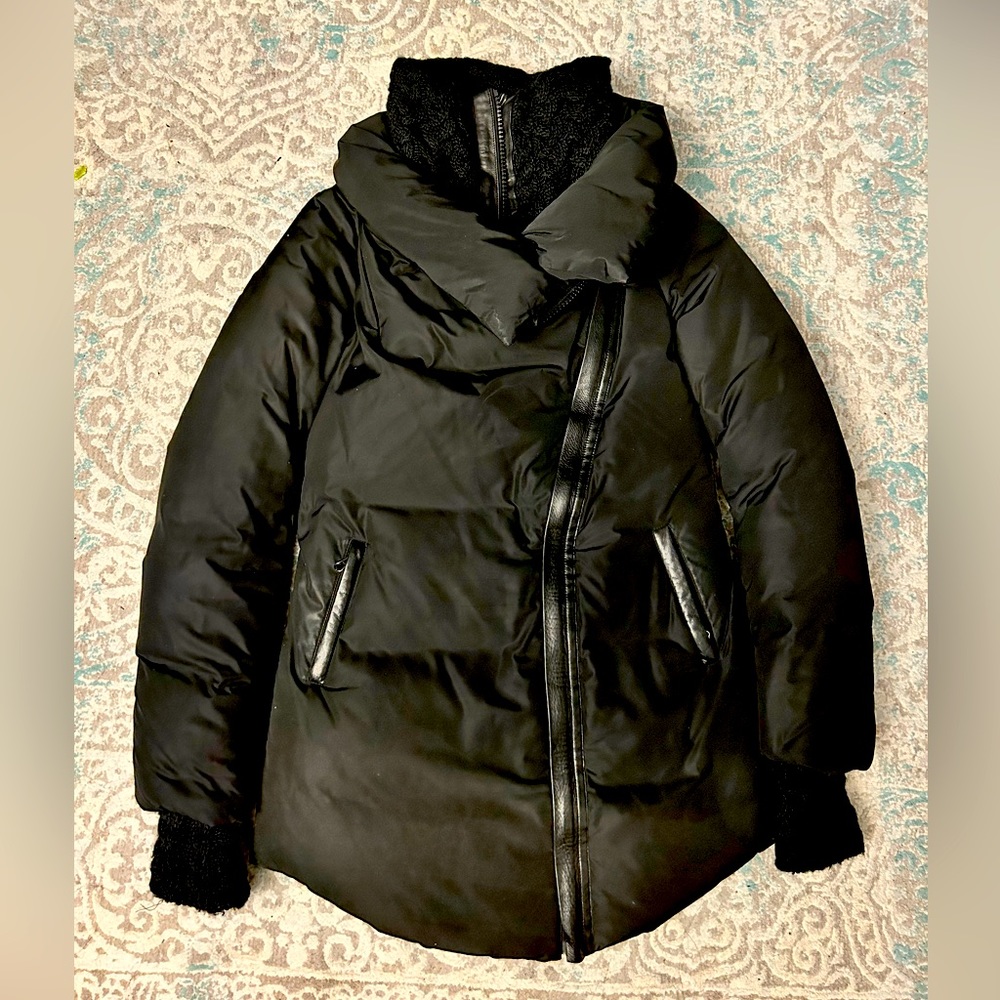 Mackage Black Down Puffer XS Super Warm Winter Coat